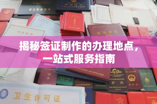 左云揭秘签证制作的办理地点，一站式服务指南