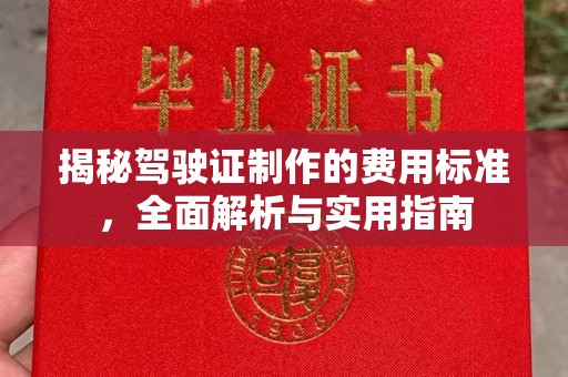 左云揭秘驾驶证制作的费用标准，全面解析与实用指南