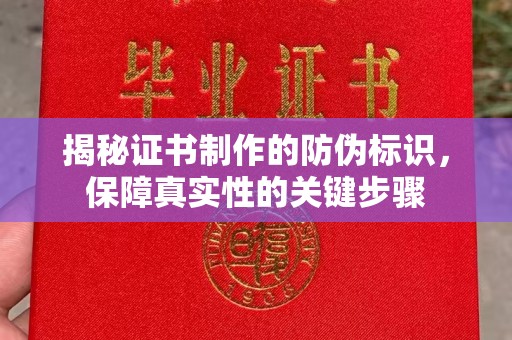 左云揭秘证书制作的防伪标识，保障真实性的关键步骤